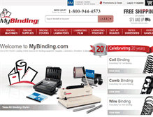 Tablet Screenshot of mybinding.com